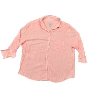 Women's Pink Button-Up Shirt